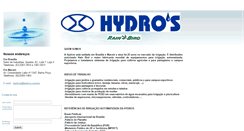 Desktop Screenshot of hydros.com.br