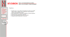 Desktop Screenshot of hydros.sk